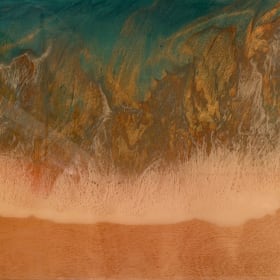 "North Shore Ocean" Original Resin Art by Amy Hart item