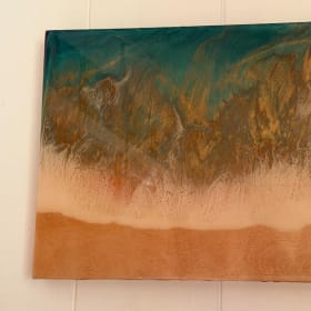 "North Shore Ocean" Original Resin Art by Amy Hart item