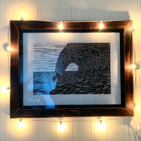 "Slab" #2/20 Framed Original Woodblock Print by Steven Kean item
