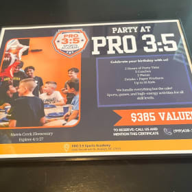 Birthday Party for 16 at Pro 3:5 item