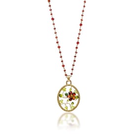 Garnet Floral Pendant item