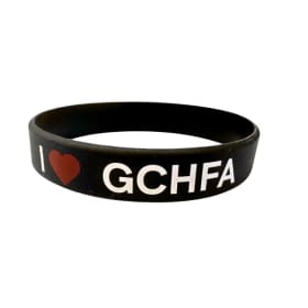 Black I Love GCHFA Wrist Band item