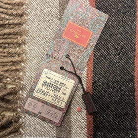 Etro 100% Wool Throw Blanket item