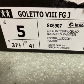 Soccer cleats size 5 item