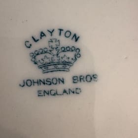 Antique pitcher and wash basin "Clayton - $350 value item
