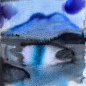 "Landscape #2" Watercolor on Paper item