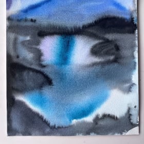 "Landscape #2" Watercolor on Paper item