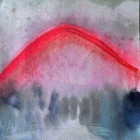 "Landscape #3" Watercolor on Paper item