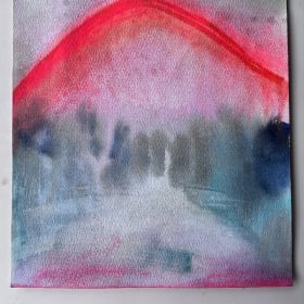 "Landscape #3" Watercolor on Paper item