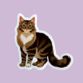 Brown Tabby - Sticker item