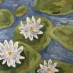 Waterlilies Acrylic Painting item