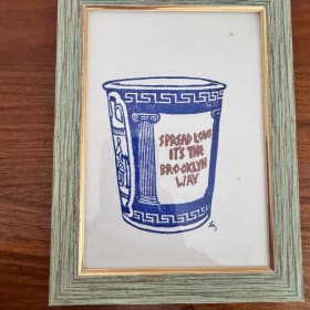 Framed original print ($75 value) item