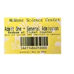 4 GA Tickets to McWane Science Center's Adventure Halls item
