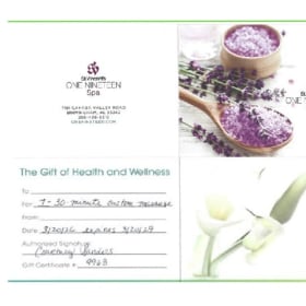 30 Minute Massage at St. Vincent's One Nineteen Spa item