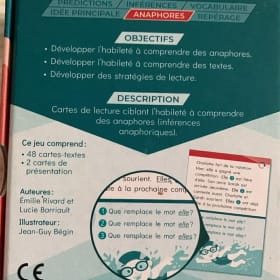 Cartes à lire 1re année - Anaphores item