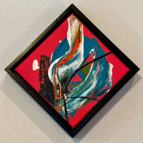 "Summer Fun" framed acrylic painting by Brian Lerch item