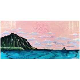 "Mokoliʻi" Acrylic Painting by Artist Steph Sig item