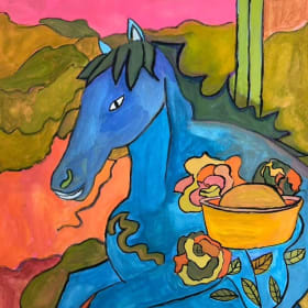 Fortune Horse Delivering Treasure 《財馬送寶》 陳舒妏 水彩 4K item
