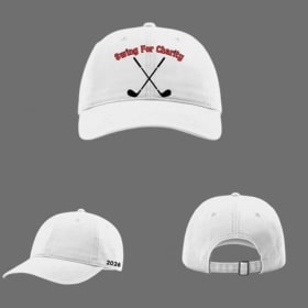SWING FOR CHARITY BALL CAP - WHITE item