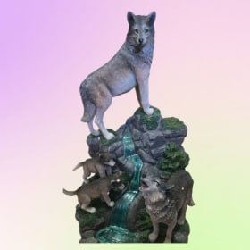 Majestic Wolves Cascading Waters – Bradford Exchange item