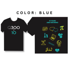 Q300 x10 T-Shirt BLUE item