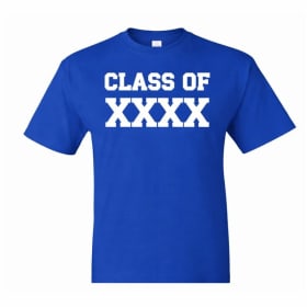 Blue "Class Of XXXX T-Shirt" item