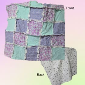Handmade Fabric Quilt – Cozy Crib/Lap Size item