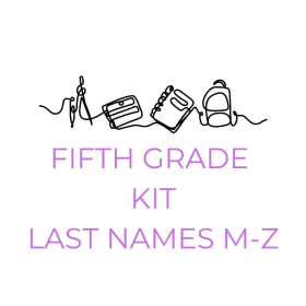 Fifth Grade Last Names M-Z School Supply Kit item