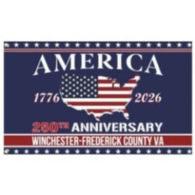 America 250 Flag - Winchester-Frederick County VA item