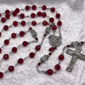 "Confirmed in Christ" – Austrian Crystal Rosary (Darla) item