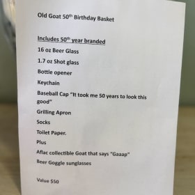 Old Goat Birthday basket item