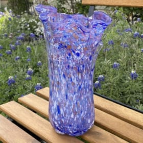 10” Wildflower Swing Vase from Wimberley Glassworks item