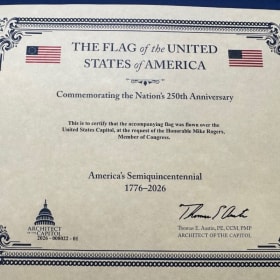 Flag Flown Over the US Capitol! item