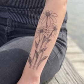 NatureTats "Coneflower" Temporary Tattoo item