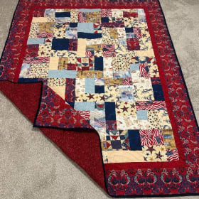 Stars, Stripes & Service: A Stunning Patriotic Quilt item