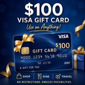 111. $100 Visa Gift Card — Use Anywhere item