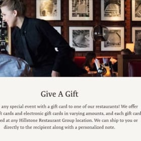 Hillstone Restaurant Gift Card item