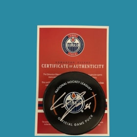 Autographed Puck item