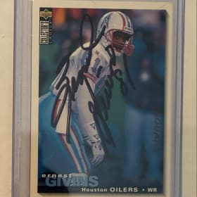 3 Autographed Former NFL Player Sports Cards item