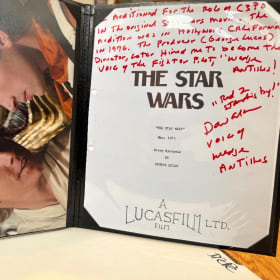 Davind Ankrum Hand Signed Star Wars Script Cover Page item