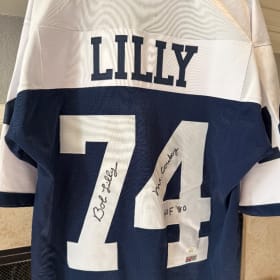 Bob Lilly Hand Signed Jersey item