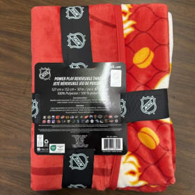 🔥 Calgary Flames reversible throw item