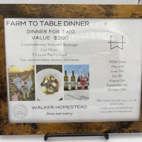 Dinner for Two at Walker Homested item