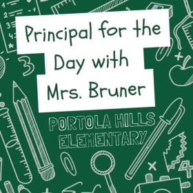 Principal for the Day with Mrs. Bruner item