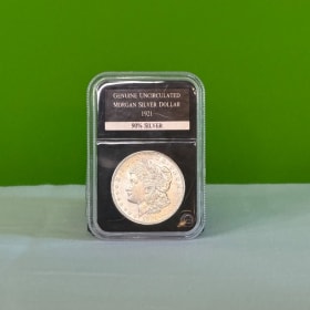 117 - 1921 Genuine Uncirculated Morgan Silver Dollar 90% Sil item