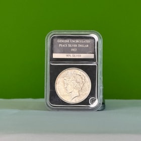 118 - 1922 Genuine Uncirculated Peace Silver Dollar 90 (2) item