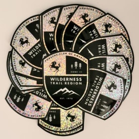 2x WTR Glitter Decal 2.31" x 3" (pair) item
