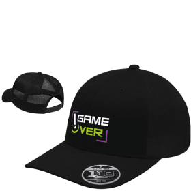 Casquette brodée à filet Game Over item