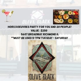 hors d’oeuvres party for you and 20 people! item