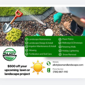 All City Lawn & Landscape Gift Certificate for $500 item